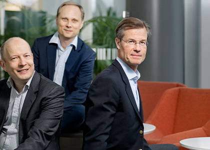 Vesa Rasinaho, Pekka Pulkkinen ja Manne Airaksinen